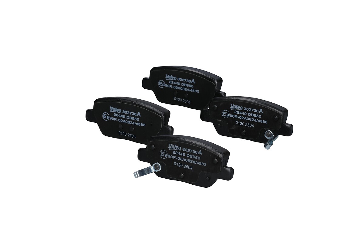 Jeu de 4 plaquettes de frein VALEO ref. 302736A
